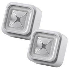 Ju and Ji 黏貼式 插入式廚房毛巾架 2入, 透明