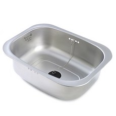 SILVERSTAR 銀星家用不銹鋼方形洗碗機排水型, 銀, 1個