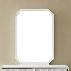 Isheim 八角立式化妝鏡, 白色