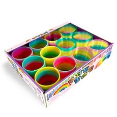 Ille 彩虹著色彈簧玩具S 12p, 混合顏色