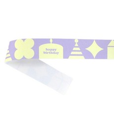 生日表情符號紙帶, 100個, 混合色