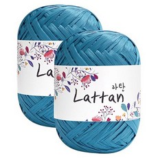 Yarna 藤編拉菲草編織線 40g, 2個, 27號半亮光