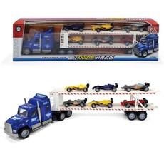 兒童世界流通 Meta Giant 巨型汽車運輸車套組, 藍色 + 隨機出貨