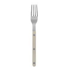 SABRE PARIS Bistrot復古酒館鈕扣系列主餐叉子 21cm 亮面款, 淺卡其色, 1入