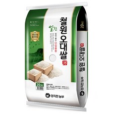 정직한농부 2025년 햅쌀 철원오대쌀 백미, 상등급, 20kg, 1개