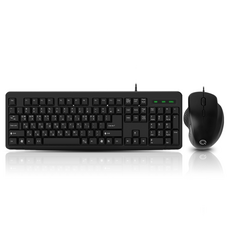 QSENN 鍵盤+滑鼠組, 一般型, KM2800加號, 黑色