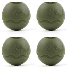 Breeze Moon 椅腳套球帽, 4個, OliveGreen