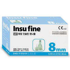 태창 인슈파인 인슐린 펜니들 8mm 31G, 1개