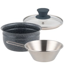 SILVERSTAR Egg Bam 電磁爐IH不鏽鋼砂鍋 石紋炭灰, 1個, 140mm