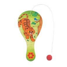 minhwashop 傳統球拍球遊戲, 5個, 虎鵲圖