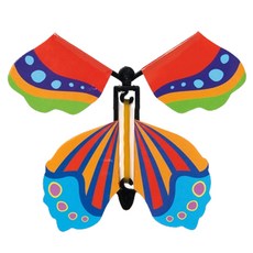 민화샵 플라잉 요술 종이 나비, 다홍색무늬, 20개