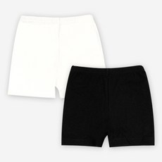 unifriend 兒童基本款棉質彈性三分學生安全褲2件組