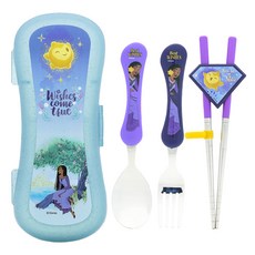 LiLFANT Wish Exslim 不鏽鋼餐具組, 筷子 + 湯匙 + 叉子 + 收納盒, 混合色, 1套