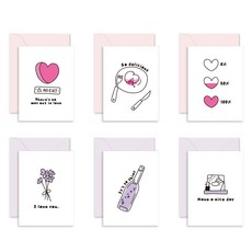 Monolike Little Doodle 迷你卡片 6入 + 信封 6入 套組, A套組