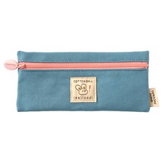 Monolike Unmatched Friends 扁平鉛筆盒, 02 藍色, 1個