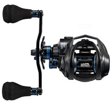 Abu Garcia 雙握把雙軸捲線器 6速 左手把, 藍色, Neo S6 DH