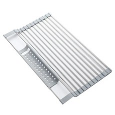 Mother SCENT 折疊式水槽矽膠13捲墊瀝水架, 灰色, 1層