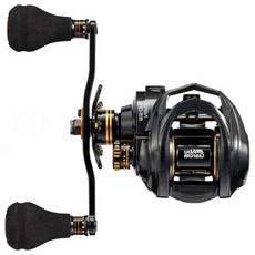 Abu Garcia 雙握把小烏龜捲線器 5速比 左手捲, 金色, Neo S5 DH