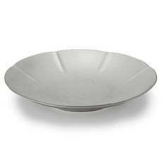광주요 국산 미각 색 시리즈 참외형접시 25, 회색, 1개