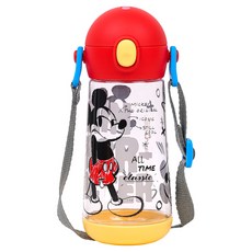 LiLFANT 迪士尼米老鼠背帶彈蓋PCT水瓶, 1個, 470ml, 混色