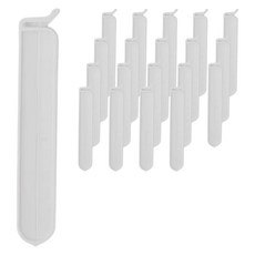 長條封口夾 大型, 20個, 白色