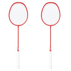 SmaxKorea 超輕量碳纖維羽毛球拍 2入組 N紅色, 單一商品, 1套