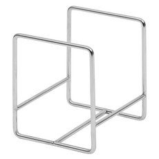 엠에스리빙 스텐 세로형 접시 정리대, 실버