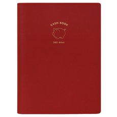 indigo 生命的溫度1年萬年封面型家庭帳本ver 4, 1個, 紅色