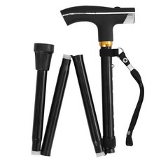 Daybyday 바른생활이야기 접이식 클래식 효도 지팡이, 블랙, 1개