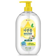 [비건라이프] 자연퐁 베이킹소다파워 3X 주방세제 프레쉬 레몬향, 735ml, 1개