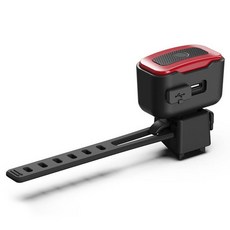 Dibic 減速感應自行車後車燈 S08, 1個, 黑色 + 紅色