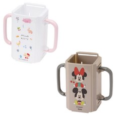 Skater 韓國折疊式包裝飲料架 細款 灰貓 森林+米奇 米妮 朋友 2種組, Hello Kitty款+米奇米妮款, 2個