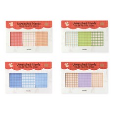 Monolike 彩色調色盤便利貼 奇趣好友自黏便條紙 B套組, 混合顏色, 1套