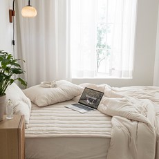 ELENA HEIM 可烘乾莫代爾絎縫墊, 奶油沙