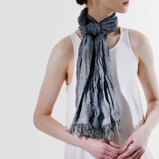 닥스 체크 패턴 면혼방 스카프 DCSC4E333N2