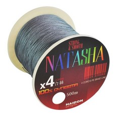 HAEDONG 海東 Natasha Dyneema 4 編織釣魚線 500m, 1個, 灰色的