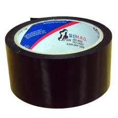 일신엠알오 칼라 박스테이프 중포장 흑색 48mm x 40m 50p, 1개