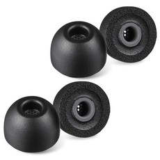 AZLA Foamax 標準有線/無線耳機記憶海綿耳塞 2組, L, 黑色