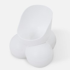 독톡 반려동물 밥그릇 U그릇, 화이트, 1개