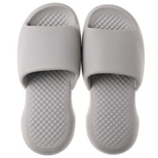 PEONIST 家用防樓層噪音室內拖鞋, 淺灰色, 1套