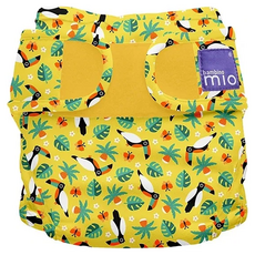BAMBINO MIO 魔鬼氈成長型防水尿布兜, TROPICAL TOUCAN 黃色, 1件