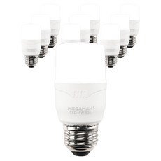 MEGAMAN Vitson Wonha T型 LED燈泡 白色 4W YTT38Z1-042665, 日光色, 10個