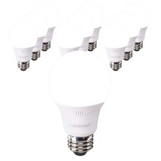 Vitzon Wonha 1級 LED 曼佳美燈泡 白色 8W YTA60Z4-082665, 晝光色, 10個