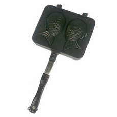 2孔鯛魚燒烤盤, 1個, 13 x 8 cm