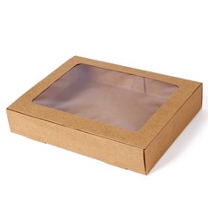 indi.k 牛皮紙長方形盒 3號, 單一顏色, 10個