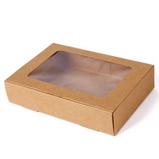 indi.k 牛皮紙長方形盒 2號, 單一顏色, 15個