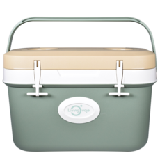 livingovoje Table Bunker保冷箱, 綠色+米色, 11L