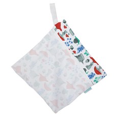 THIRSTIES 雙層乾溼分離防水收納袋, 100%聚酯纖維, 38*34cm, Forest Frolic