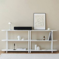 ROOM&HOME 韓國製日常圓弧半層架, 3層, 白色