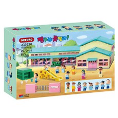 OXFORD TOY 蠟筆小新 雙葉幼稚園 模組積木 JG3626 2270p, 混合色